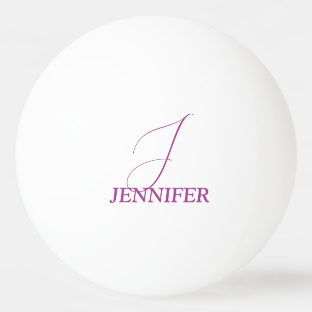 Monogrammat av plum pingisboll (Framsidan)