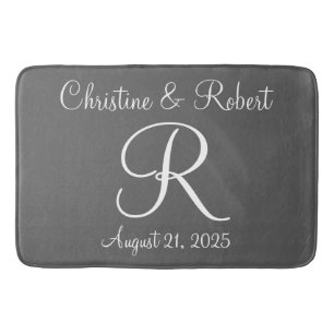 Monogrammat bathmat badrumsmatta