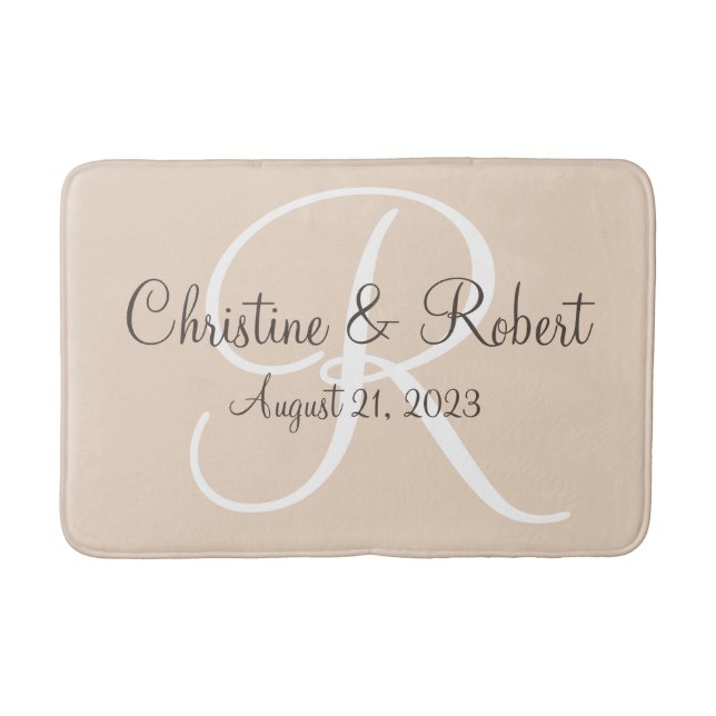 Monogrammat bathmat badrumsmatta (Framsidan)