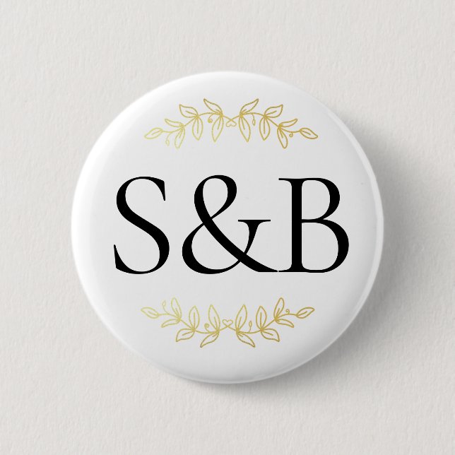 Monogrammat, modernt, enkelt och minimalistiskt Br Knapp (Framsida)