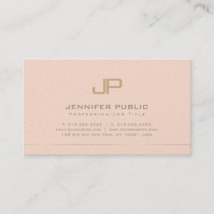 Monogrammat Trendig Glamous Plain Luxury Visitkort