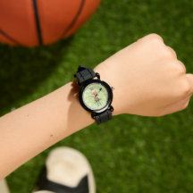 Monogrammat vattenfärg ljust grönt Nutcracker