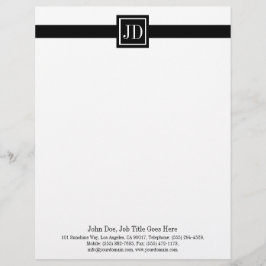 Monogrammatchning av brevhuvud, Affärskort Brevhuvud