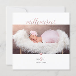 Monogramme de bricolage en D'or Ro Remerciement Inbjudningar