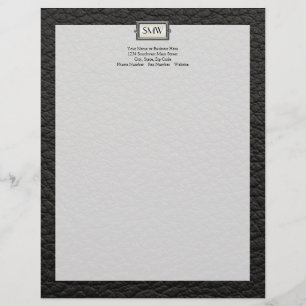 Monogrammed 3-Brevs Executive Manar Personlig Brevhuvud