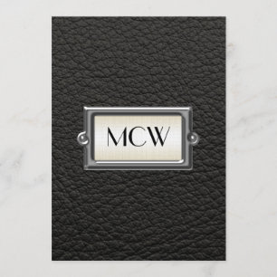 Monogrammed 3-Brevs Executive Manar Personlig Inbjudningar