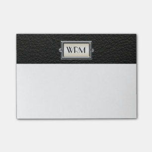 Monogrammed 3-Brevs Executive Manar Personlig Post-it Block