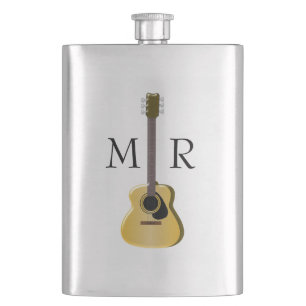 Monogrammed akustisk gitarr fickplunta