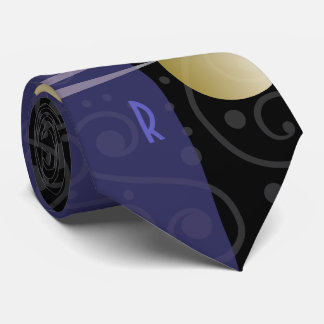 Monogrammed Art Deco Tie Slips