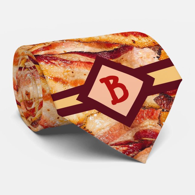 Monogrammed Bacon Mönster Funny Gag Gift Slips (Rullad)