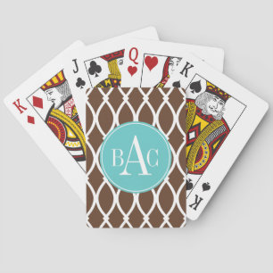 Monogrammed Barcelona för choklad tryck Spel Kort