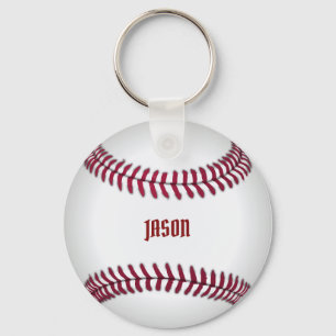 Monogrammed Baseball Nyckelring