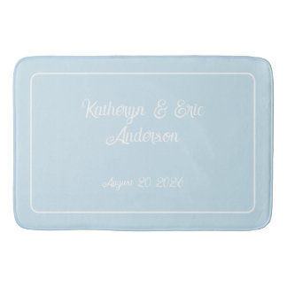 Monogrammed bath mat badrumsmatta