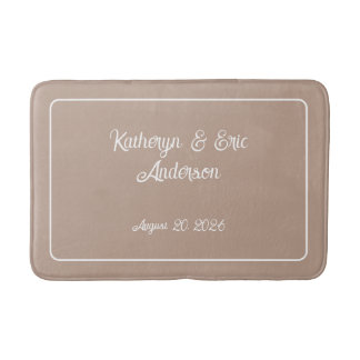 Monogrammed bath mat badrumsmatta