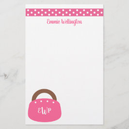 Monogrammed Bermuda Bag Personlig Stationery