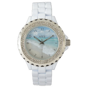 Monogrammed bevakning av relaxeringsblock armbandsur