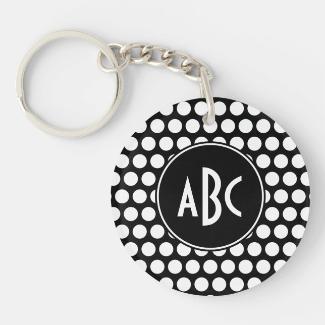 Monogrammed Black and White Polka dots (Framsidan)