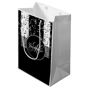 Monogrammed Black & White Musical Rand 3