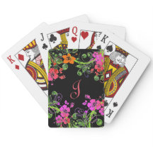 Monogrammed blom- design