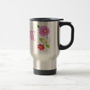 Monogrammed blommor för kaffetravel mughawaiibo resemugg
