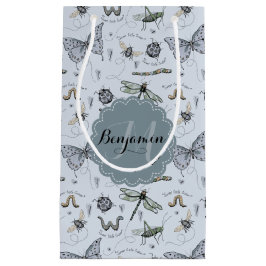 Monogrammed Blue Kryp och Insekter Boy Shower