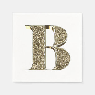 Monogrammed Brev - första Guld-miniatyrdiagram, El Pappersservett