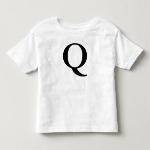 Monogrammed brev Q märka med sina initialer den T-shirt