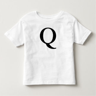 Monogrammed brev Q märka med sina initialer den T-shirt