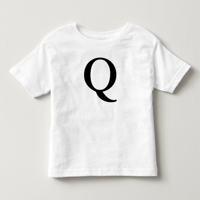 Monogrammed brev Q märka med sina initialer den Tröja (Framsida)