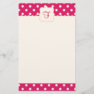 Monogrammed brevpapper för Framboise