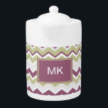 Monogrammed Chevron Brick<br><div class="desc">Nya trender för 2013 i färg Sneak Peak showmuted färger of benvit, clay brick and a guld unmope banan grönt in a snyggt chevron zigzag mönster - Välj monogrammad eller ej - Vi har lämnat allt bilder som används i det här anpassadet - du kan spela med dem i hjärtat...</div>