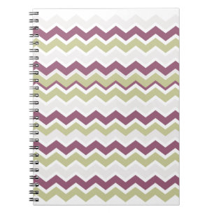 Monogrammed Chevron Brick Anteckningsbok