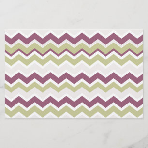 Monogrammed Chevron Brick Brevpapper