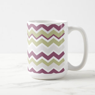 Monogrammed Chevron Brick Kaffemugg