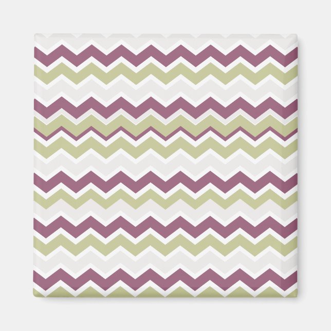 Monogrammed Chevron Brick Magnet (Framsidan)