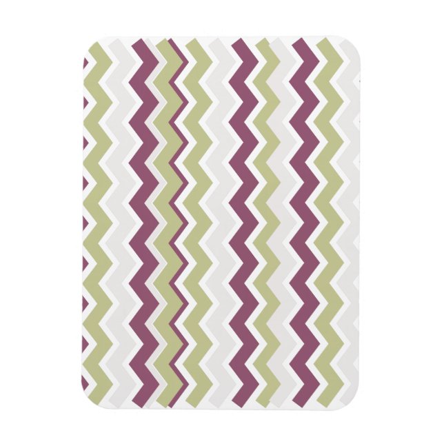 Monogrammed Chevron Brick Magnet (Vertikal)