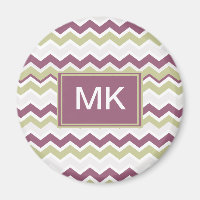 Monogrammed Chevron Brick