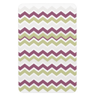 Monogrammed Chevron Brick Magnet