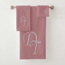 Monogrammed - damm ro färg