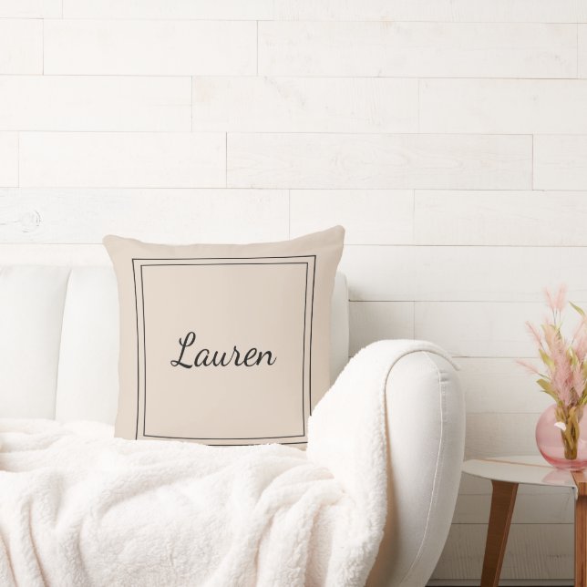 Monogrammed Dekorativ kudde (Soffa)