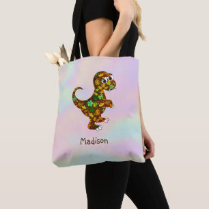 Monogrammed Dinosaur Tygkasse