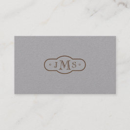 Monogrammed elegantt Retro för Openface stilsort Visitkort