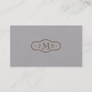 Monogrammed elegantt Retro för Openface stilsort Visitkort