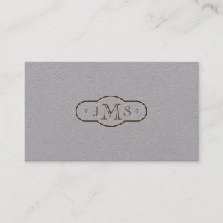 Monogrammed elegantt Retro för Openface stilsort Visitkort