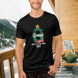 Monogrammed familje- jul G första Namn T Shirt
