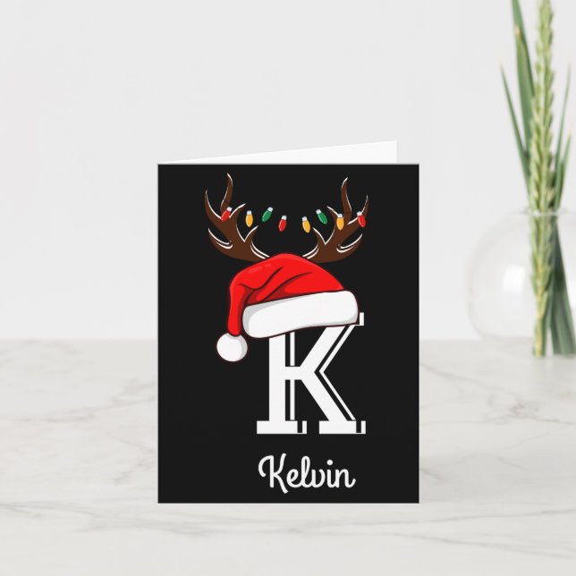 Monogrammed Family Christmas Matching Outfits _2  Kort (Framsida)