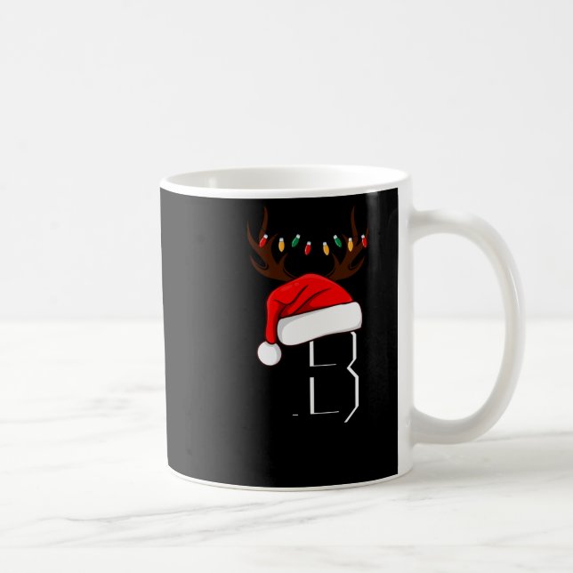 Monogrammed Family Christmas Matching Outfits  Kaffemugg (Höger)