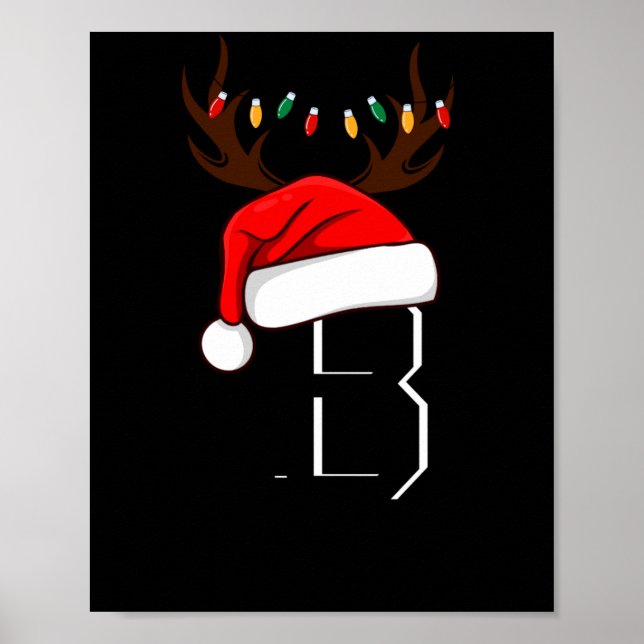 Monogrammed Family Christmas Matching Outfits  Poster (Framsidan)