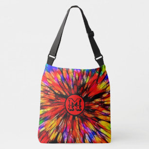 Monogrammed Färg Burst Axelväska