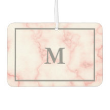 Monogrammed Faux Rosa Marble